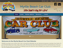 Tablet Screenshot of myrtlebeachcarclub.com